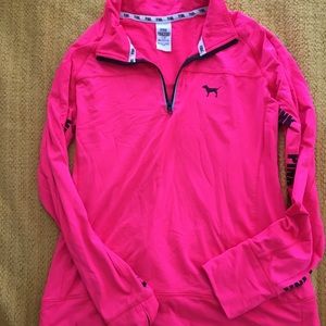 Pink quarter zip
